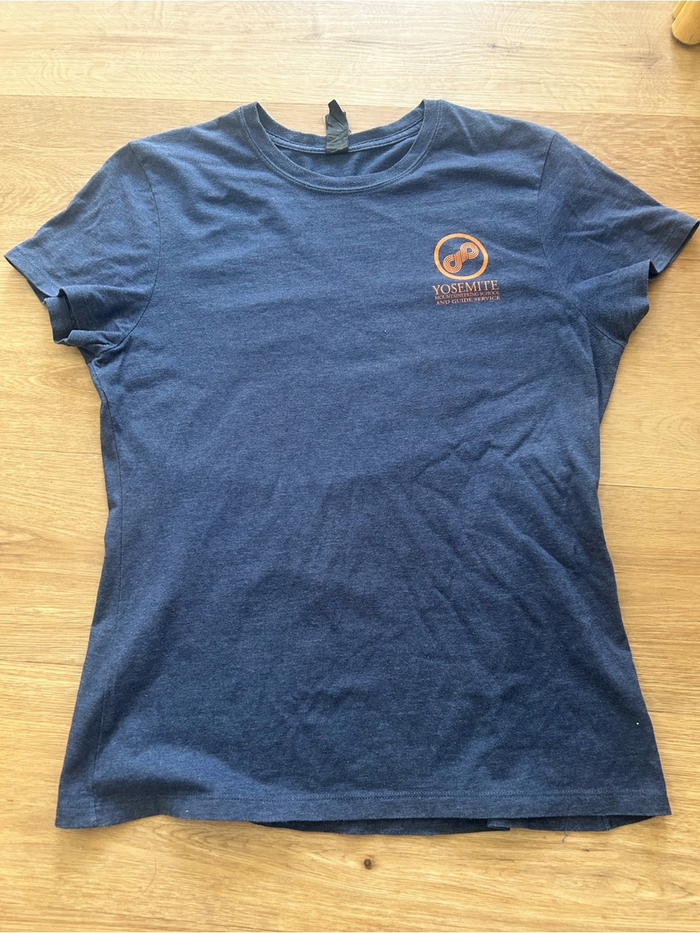 Yosemite Go Climb A Rock Navy Crewneck Women's Tee
